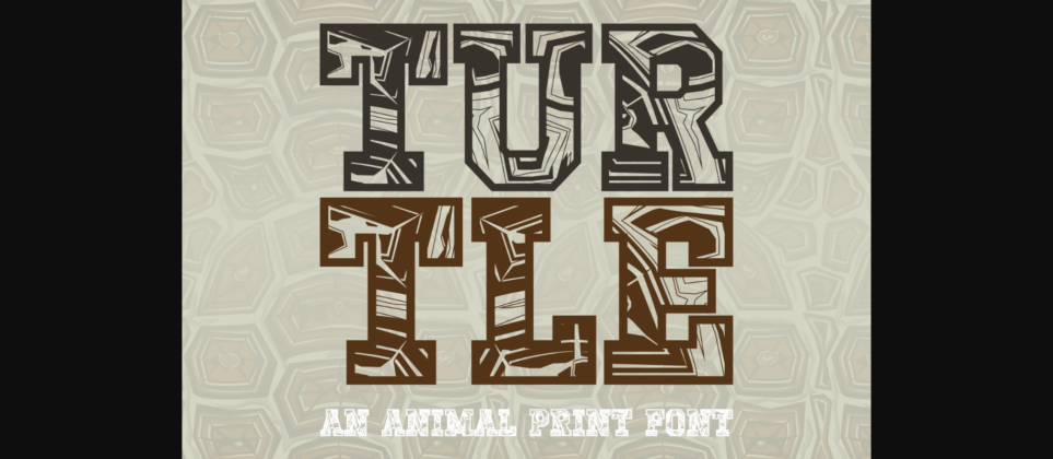 Turtle Font Poster 3