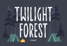 Twilight Forest Font Poster 1