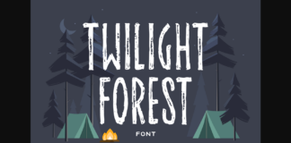 Twilight Forest Font Poster 1