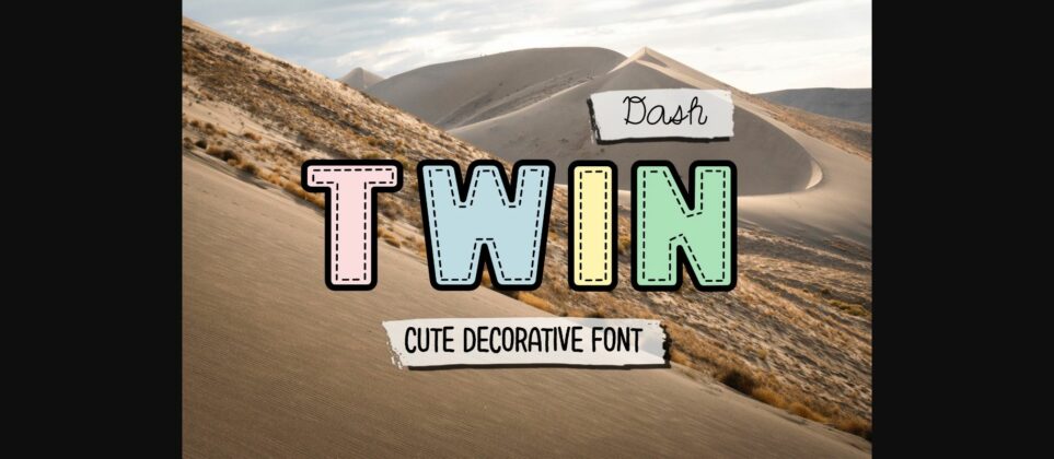 Twin Dash Font Poster 3