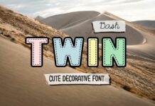 Twin Dash Font Poster 1