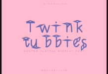 Twinktubbies Font Poster 1