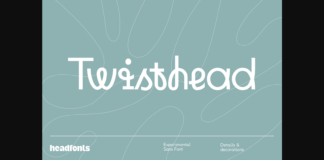 Twisthead Font Poster 1
