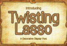 Twisting Lasso Font Poster 1