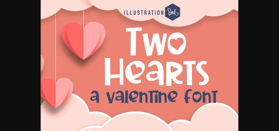 Two Hearts Font Poster 3