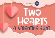 Two Hearts Font Poster 1