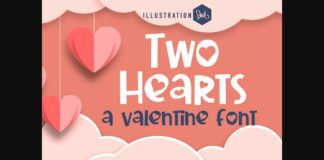 Two Hearts Font Poster 1