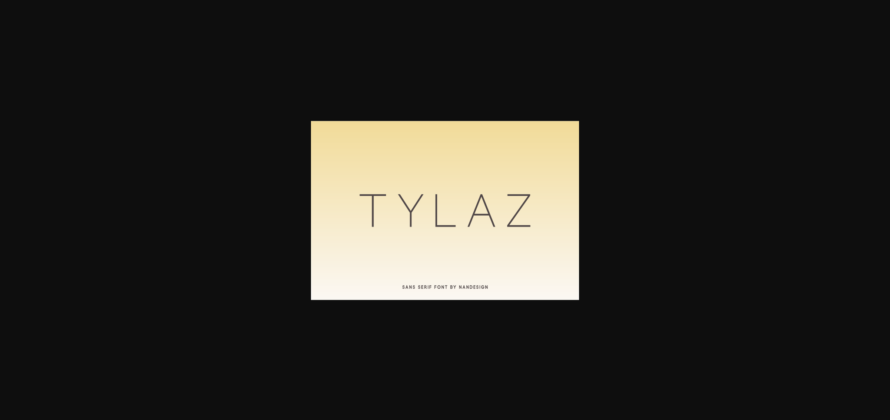 Tylaz Font Poster 3