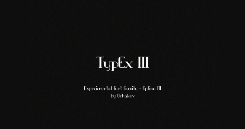 Typex III Font Poster 3