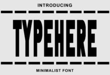 Typehere Font Poster 1