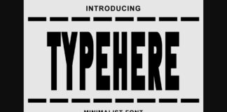 Typehere Font Poster 1