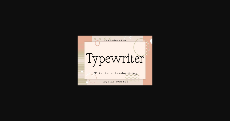 Typewriter Poster 3