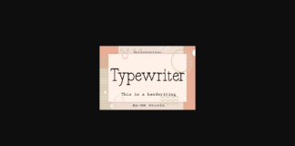 Typewriter Poster 1