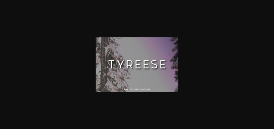 Tyreese Font Poster 3