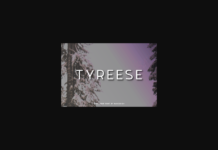 Tyreese Font Poster 1