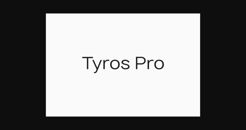 Tyros Font Poster 1