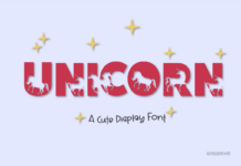 Unicorn Font Poster 1