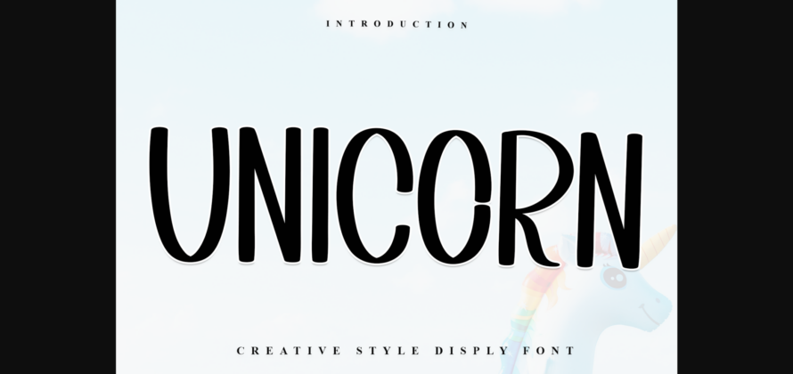 Unicorn Font Poster 3