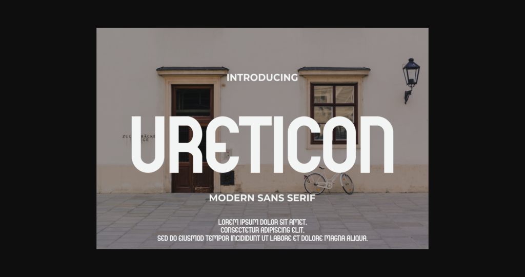 Ureticon Font Poster 3