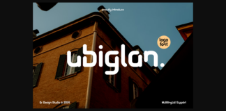 Ubiglan Font Poster 1