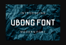 Ubong Font Poster 1