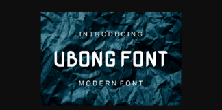 Ubong Font Poster 1