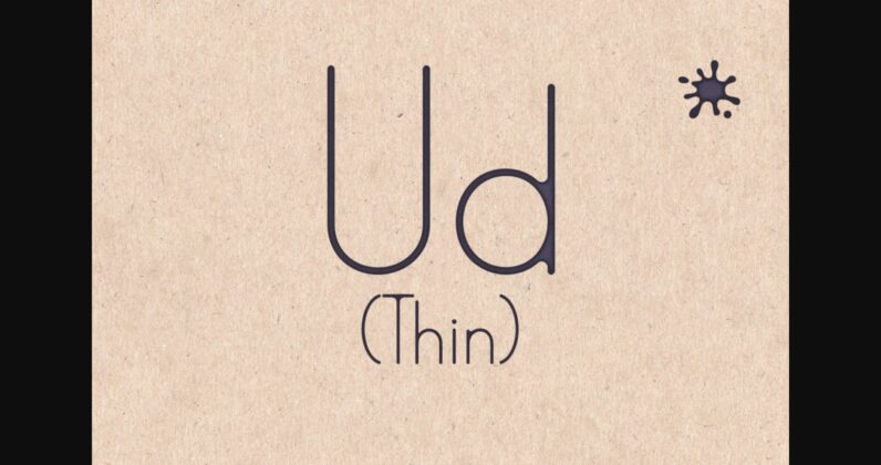 Ud Font Poster 3