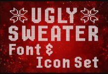 Ugly Sweater Font Poster 1