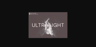 Ultralight Font Poster 1