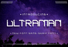 Ultraman Font Poster 1