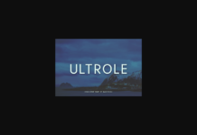 Ultrole Font Poster 1