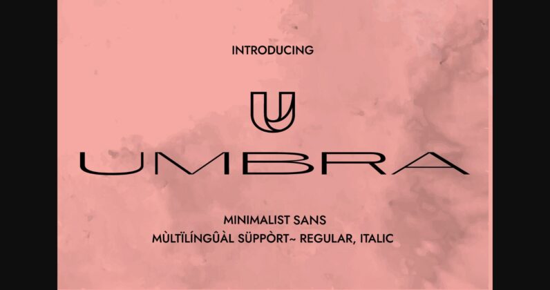 Umbra Font Poster 3