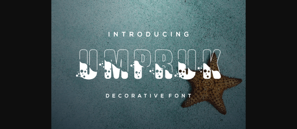 Umpruk Font Poster 3