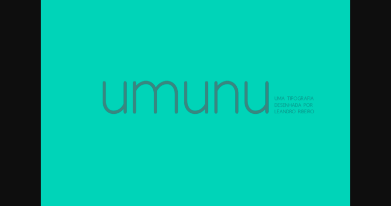 Umunu Font Poster 1