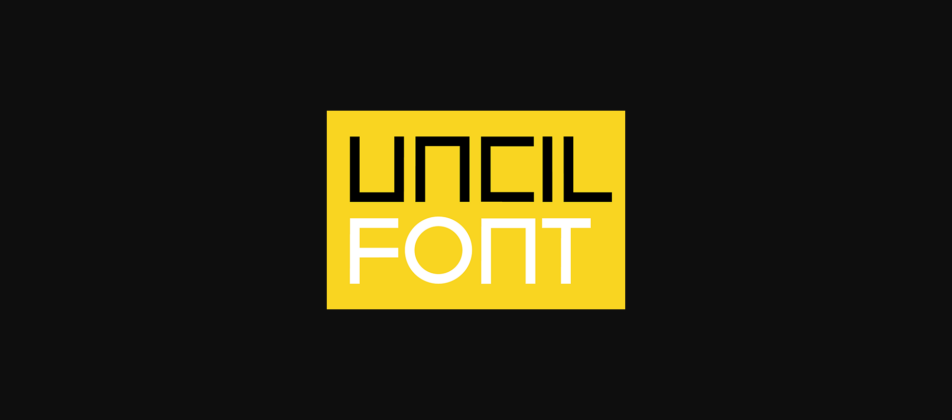 Uncil Font Poster 3