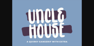 Uncle House Font Poster 1
