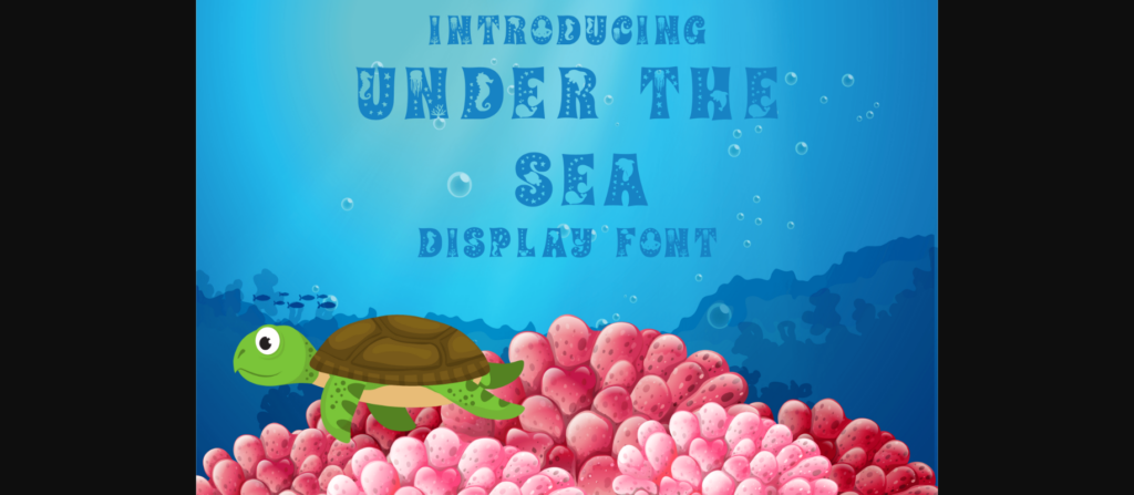 Under the Sea Font Poster 3