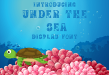 Under the Sea Font Poster 1