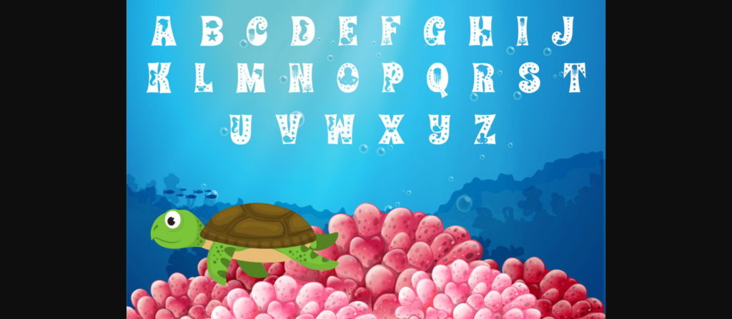 Under the Sea Font Poster 4