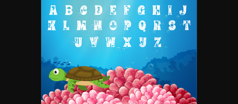 Under the Sea Font Poster 2