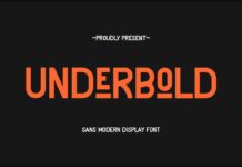 Underbold Font Poster 1