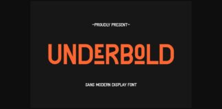 Underbold Font Poster 1