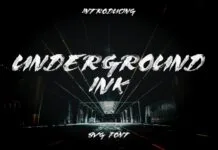Underground Ink Font Poster 1