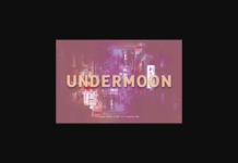 Undermoon Font Poster 1
