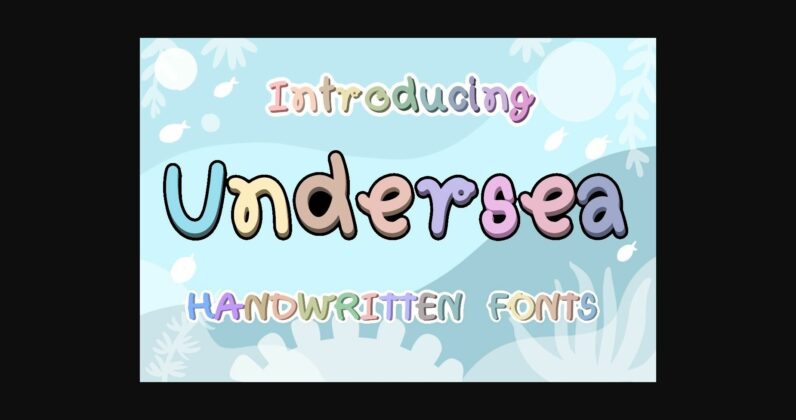 Undersea Font Poster 3