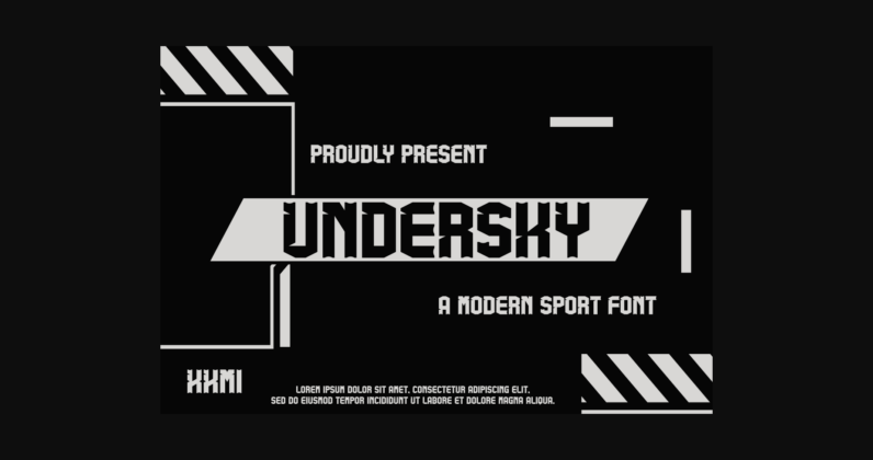 Undersky Font Poster 3