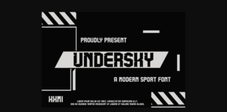 Undersky Font Poster 1