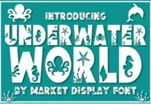 Underwater World Font Underwater World Font Poster 1