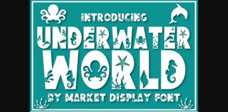 Underwater World Font Poster 1