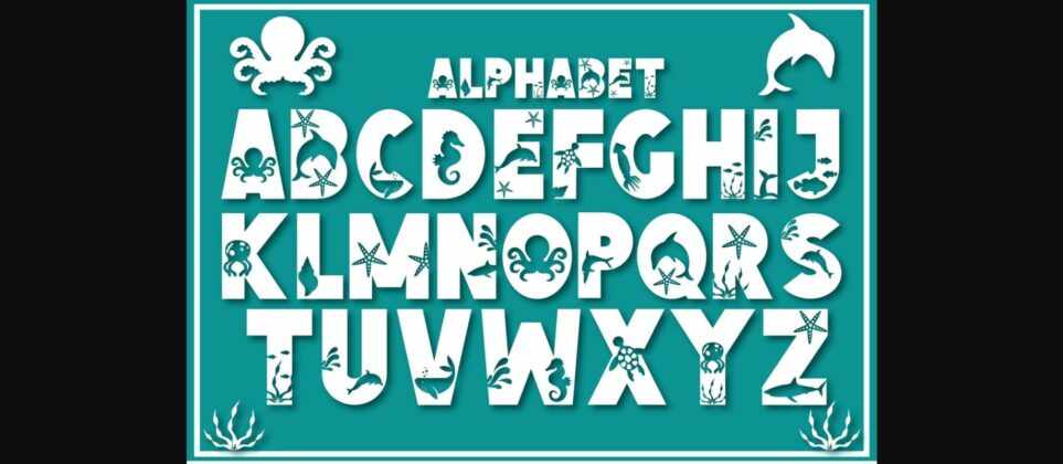 Underwater World Font Poster 4